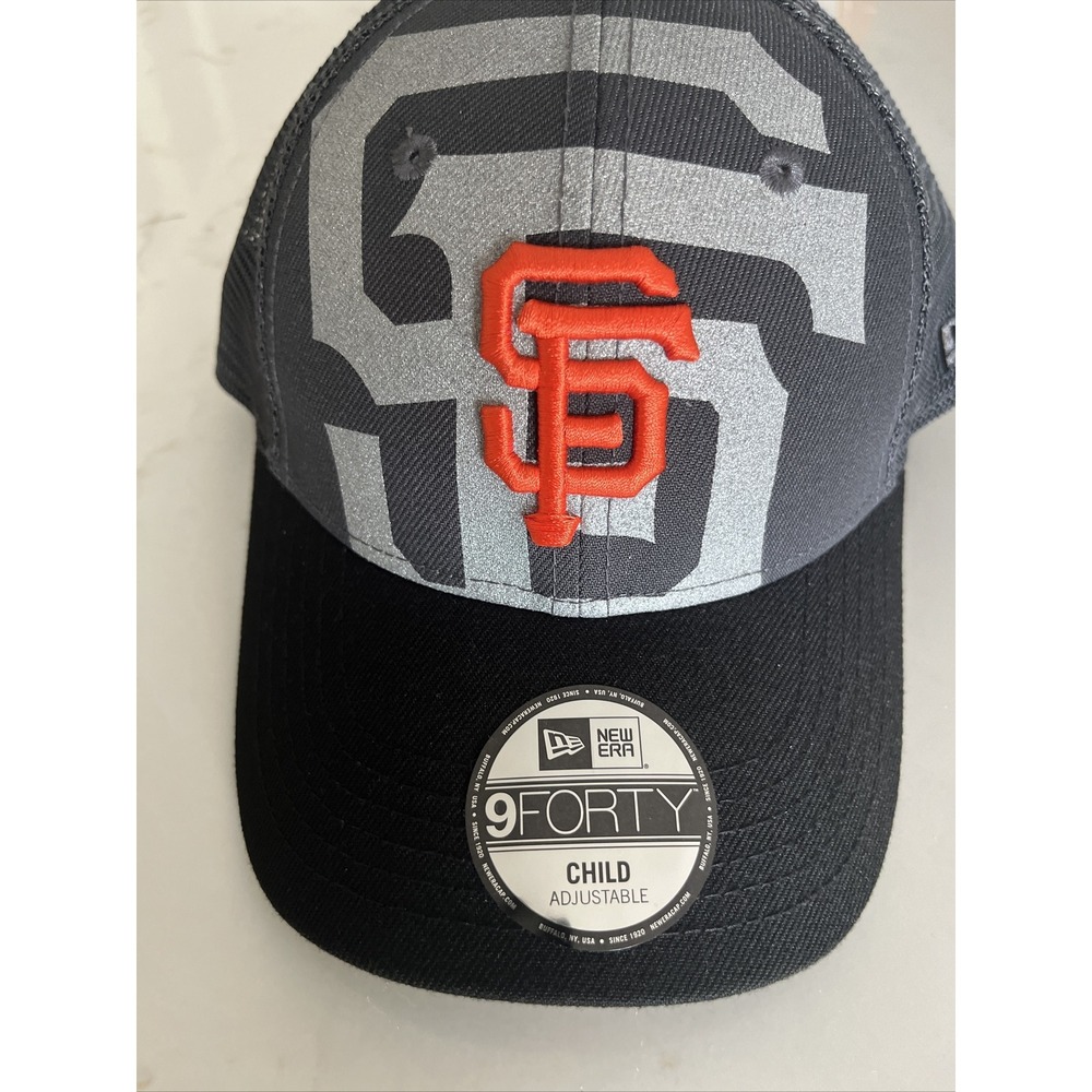 New Era 9Twenty CHILD ADJUSTABLE Cap San Francisco SF Giants Black Hat